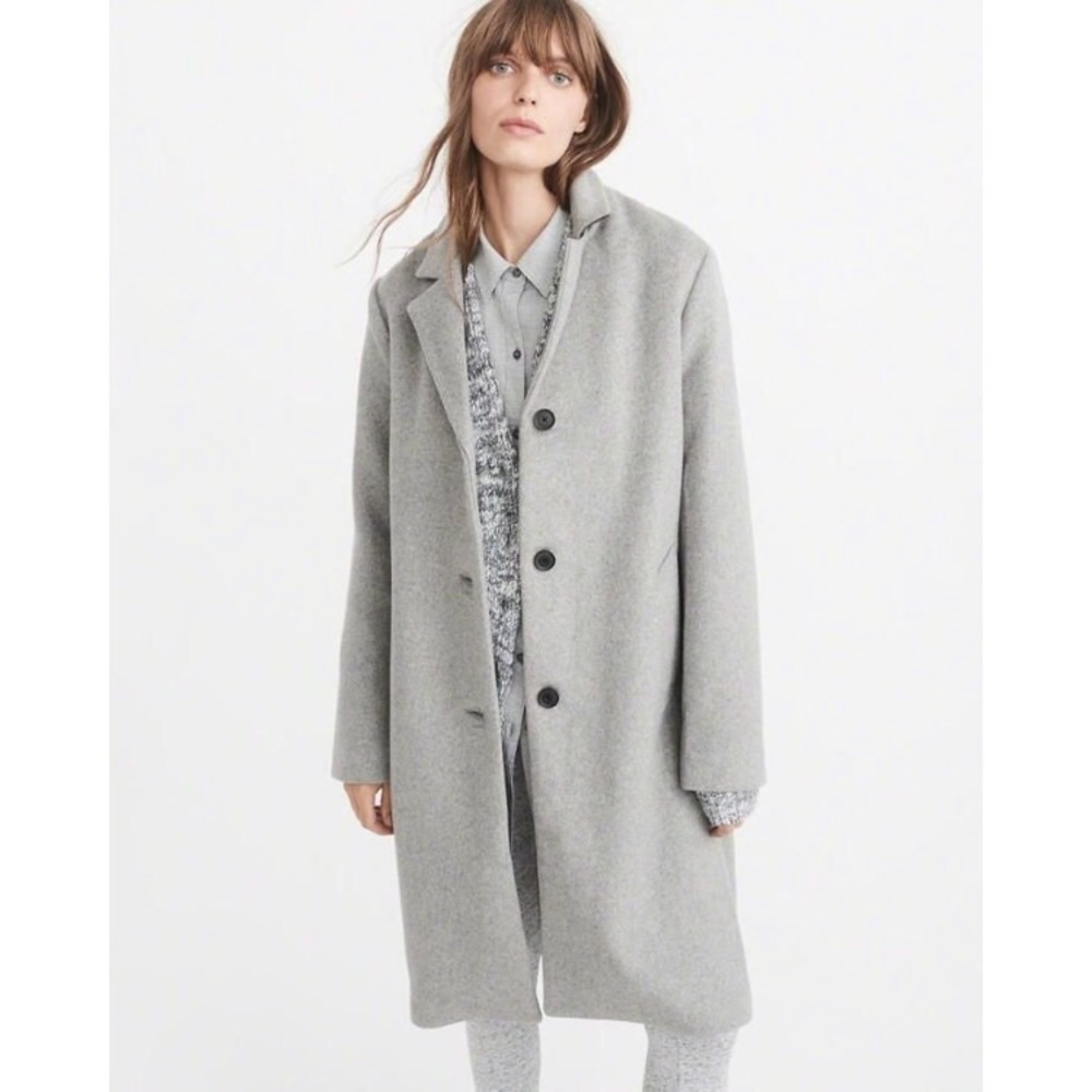 abercrombie and fitch oversized wool coat NWOT